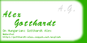 alex gotthardt business card